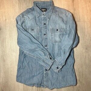 Oshkosh denim blue button down shirt size 6